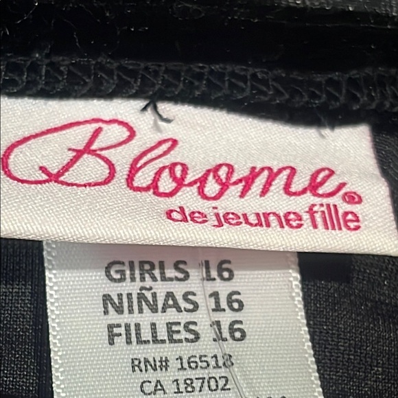 Bloome de Jeune Fille Black AND GOLD FORMAL GIRLS SIZE 16 - Picture 3 of 10
